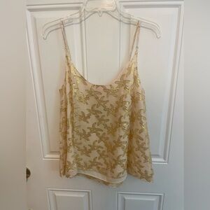 Lilly Pulitzer Gold and Cream Camisole